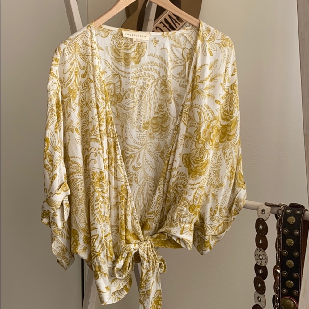 Love Stitch Coverup Blouse